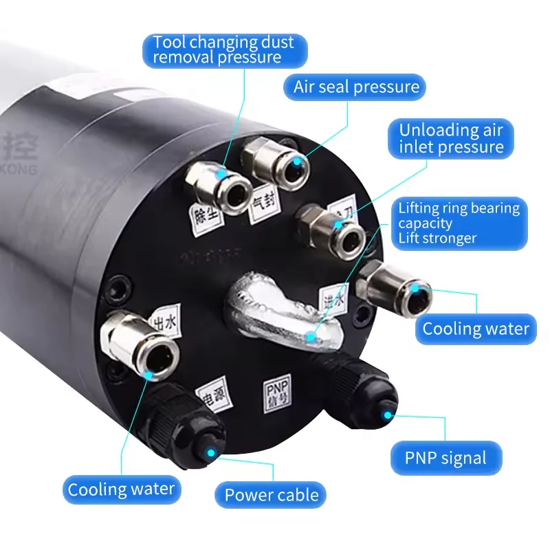 ATC 3.2KW Spindle Motor BT30 18000 rpm CNC Machine Automatic Tool Change spindle for Auto Milling