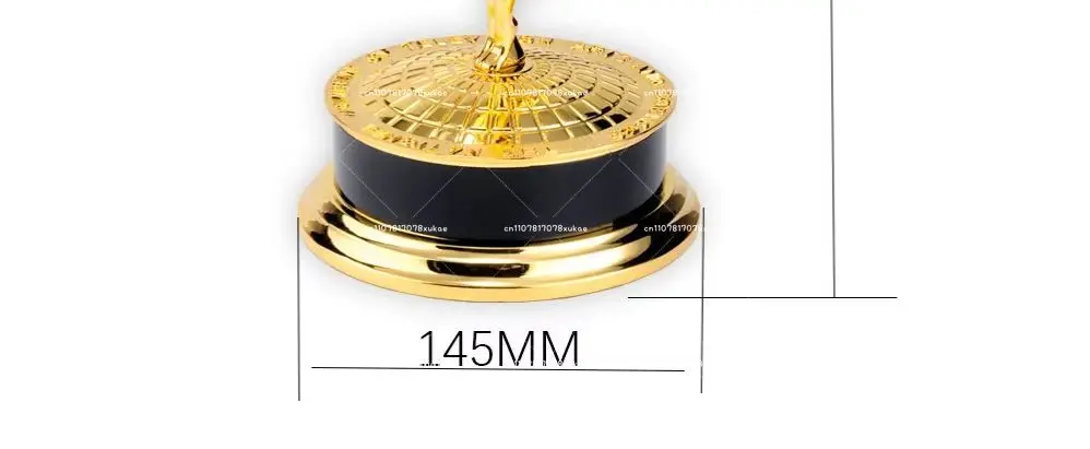 

Creative Alloy Trophy Metal Seat Customized Emmy Award Competition Trophy Enterprise Award Trophy