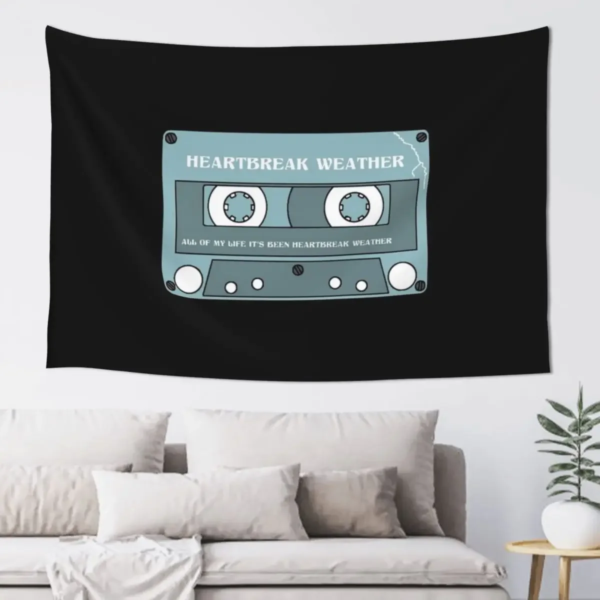 heartbreak weather cassette Tapestry Wall Decoration Items Home Decorators Aesthetic Room Decor Korean House Decoration Tapestry