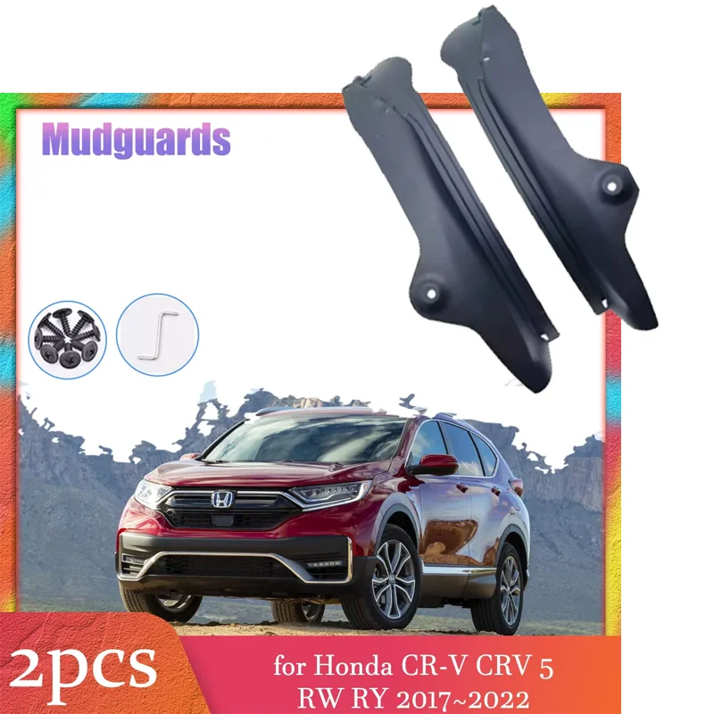 

2pcs Mudflaps for Honda CR-V CRV 5 RW RY 2017~2022 2018 Inside Mud Flaps Splash Guards Mudguards Rear Wheel Fender Accessories