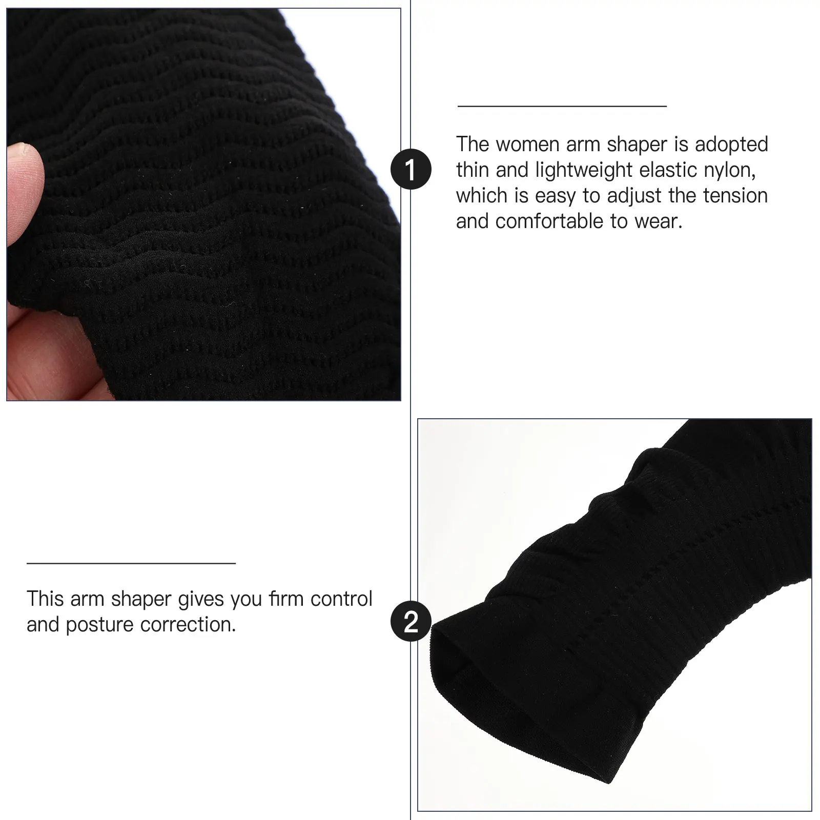 ملابس داخلية نسائية أنحف للذراع بأكمام طويلة مصحح للوضعية الحدباء قماش قابل للتنفس لنحت الظهر والذراع