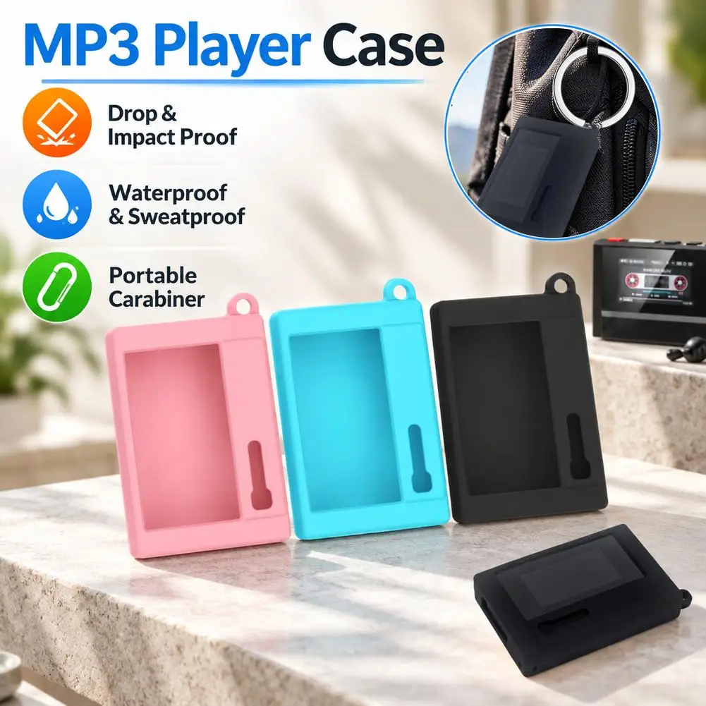 Soft Silicone Protective Cover For Fiio Echo MINI MP3 Player Anti Scratch Shockproof Sleeve Case Scratch-Resistant Protective