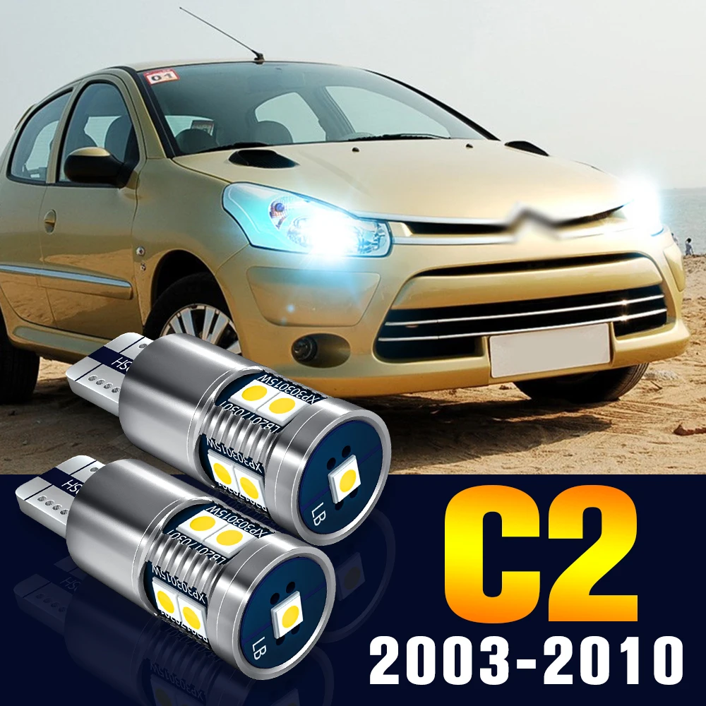 

2pcs LED Clearance Light Bulb Parking Lamp For Citroen C2 2003-2010 2004 2005 2006 2007 2008 2009 Accessories