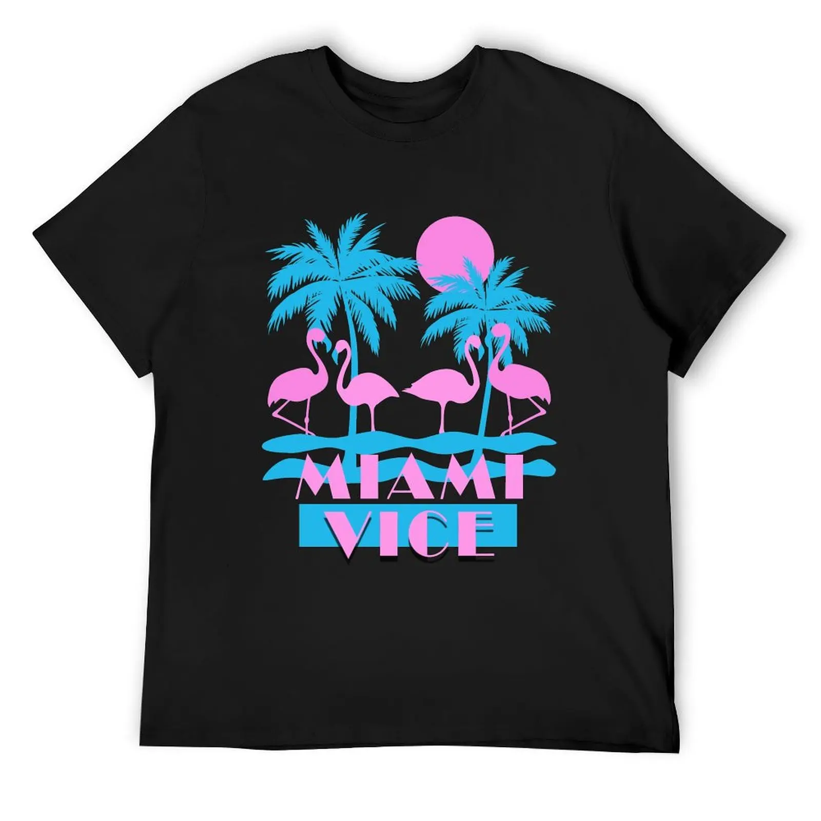 

Miami Vice - Flamingo Florida T-Shirt oversized oversizeds essential t shirt slim fit t shirts for men