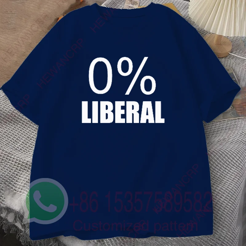0 % Liberal T-Shirt Men's Tracksuit Cotton Casual Sportswear Crew Neck Pullover Short Sleeve Tops Breathable Summer Streetwear
