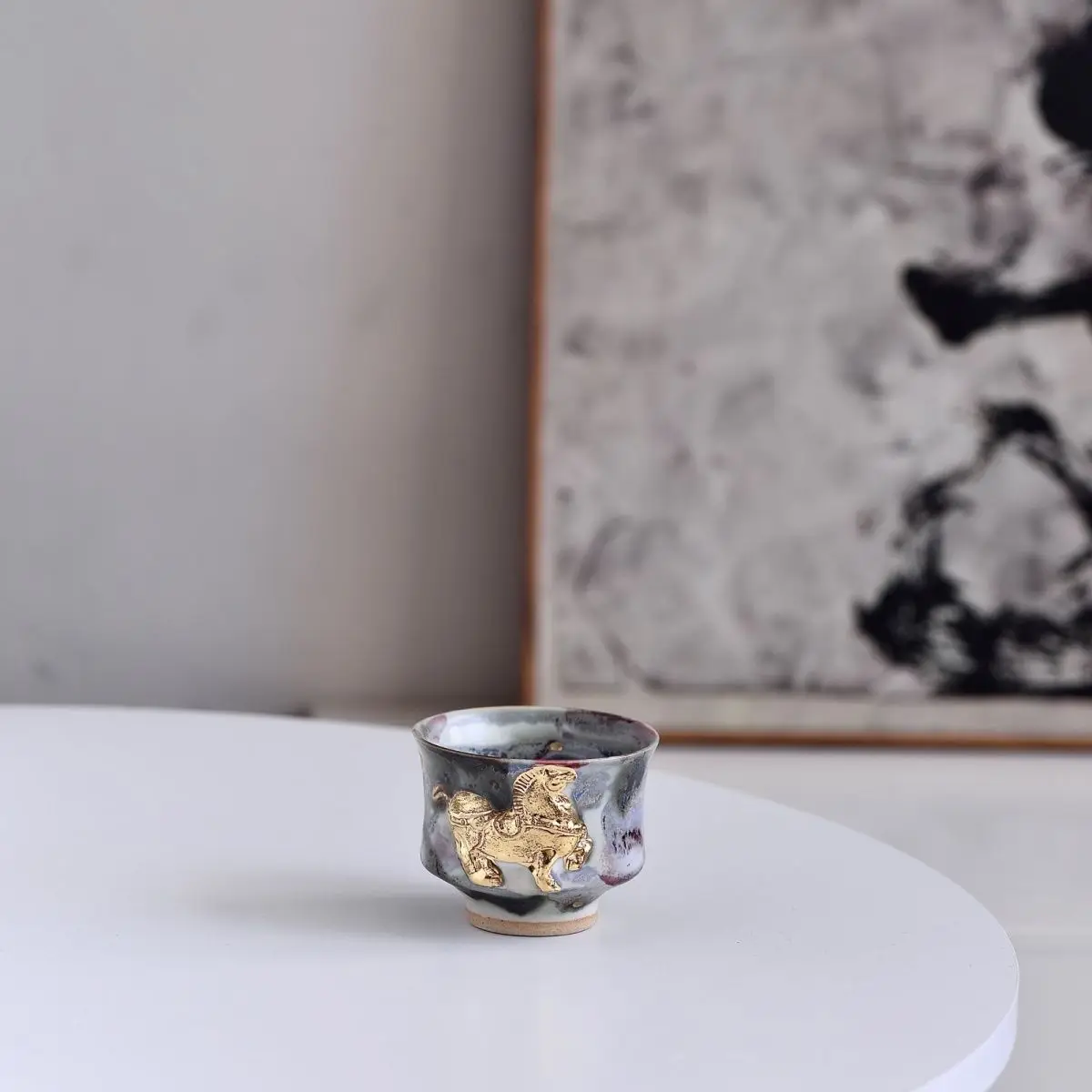 Horse Year Cup Ancient Style High Aesthetic Value New Handmade Authentic Product Free Shipping Food Grade Popular In Tea