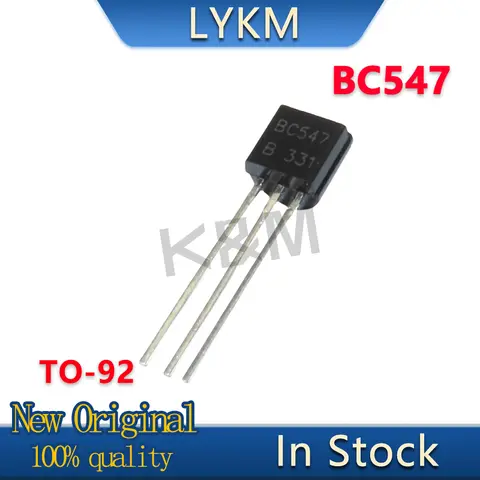 100/Piece New BC547 TO-92 Low-power transistor In Stock