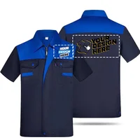 Ropa De trabajo De verano para hombre y mujer, uniforme fino y transpirable De manga corta, servicio De fábrica, Top De reparación De automóviles, Ropa De Trabajo