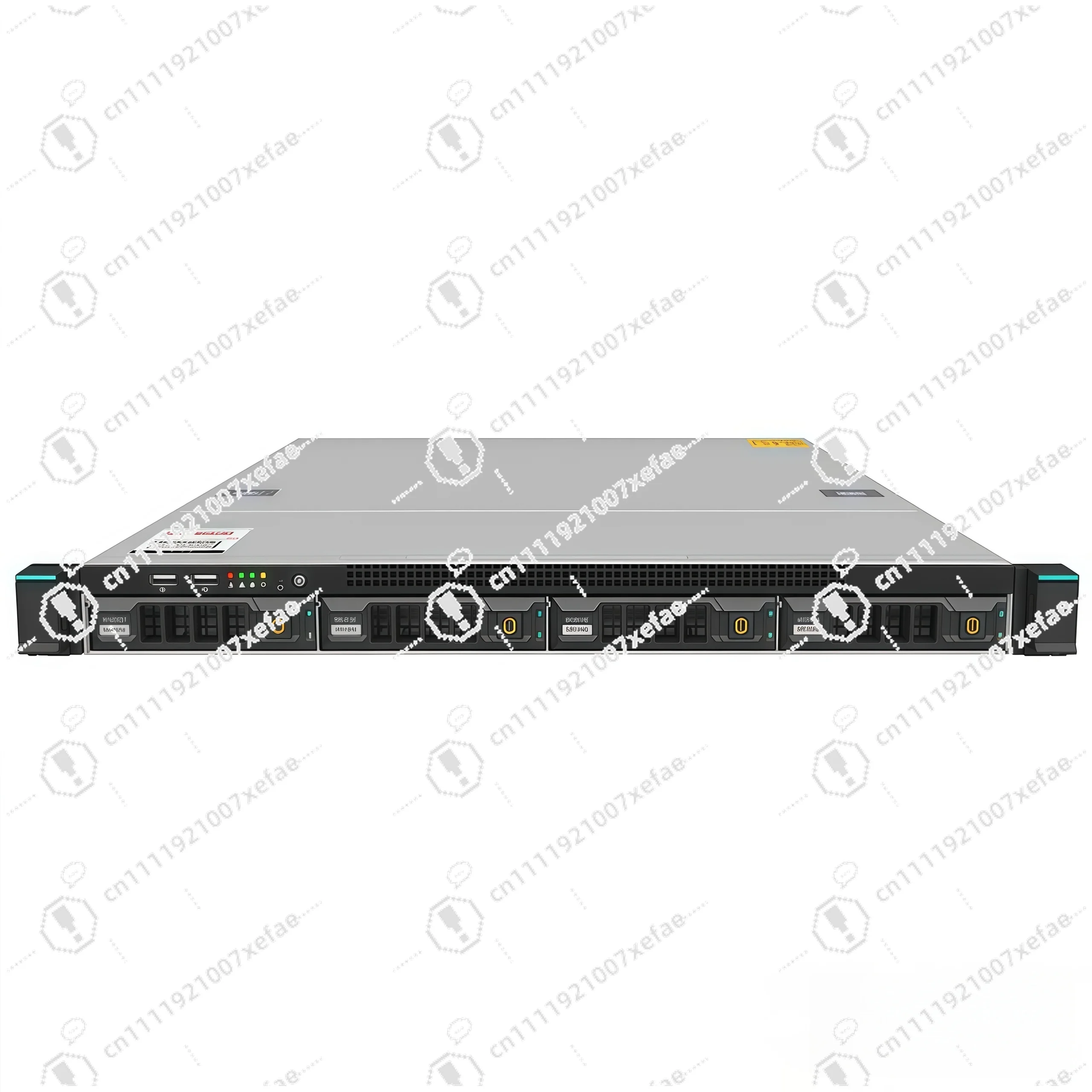 1U 4-slot 6GB/s direct connection backplane universal server chassis with cooling fan