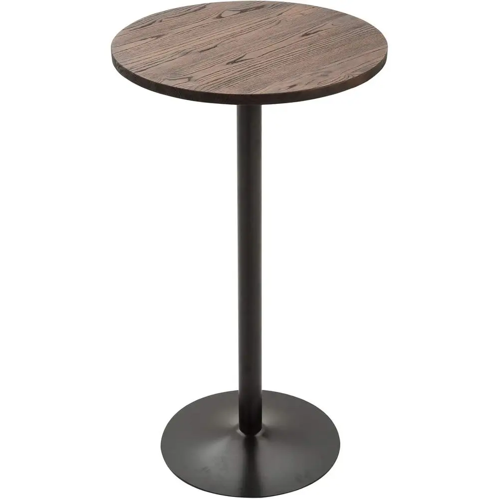 

Rustic Industrial Style 41 Elm Wood Top Metal Bar Height Pub Table