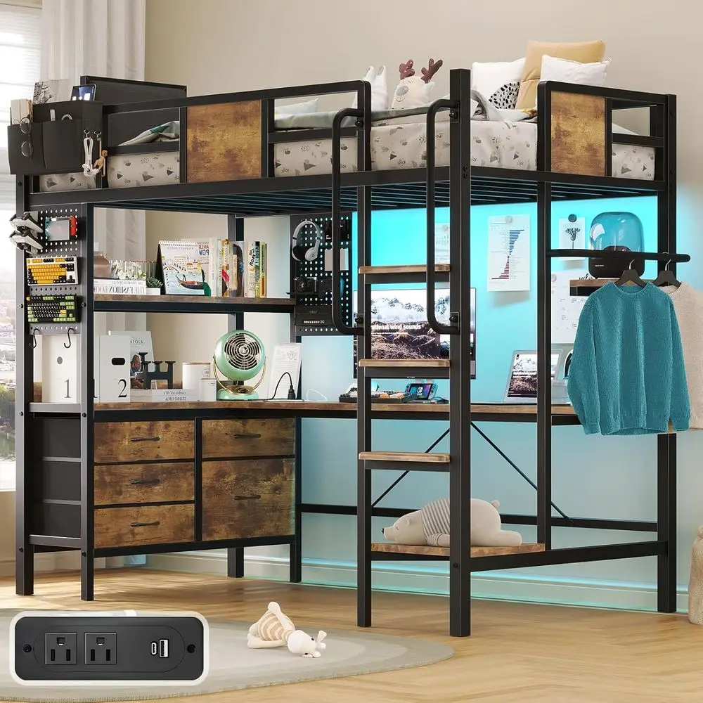 Twin Size Loft Bed …