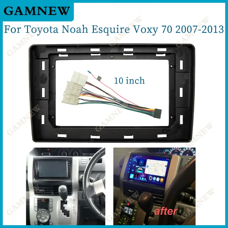 10 Inch Car Frame Fascia Adapter For Toyota Noah Esquire Voxy 70 2007-2013 Android Radio Dash Fitting Panel Kit