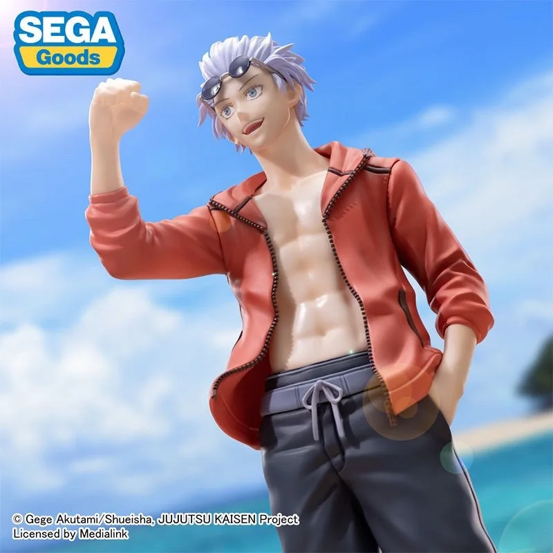 Jujutsu Kaisen Figura Anime, Satoru Gojo, Geto Suguru, Summer Wear Ver, Genuine Figura PVC Action Figurine Coleção, Bonecas Modelo, Decoração