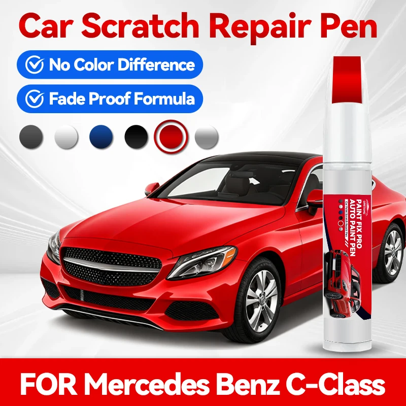 

For Mercedes Benz C-Class 1993-2026 W204 W205 W206 Paint Repair Pen Touch Up Scratch Remover DIY Auto Accessories Black White