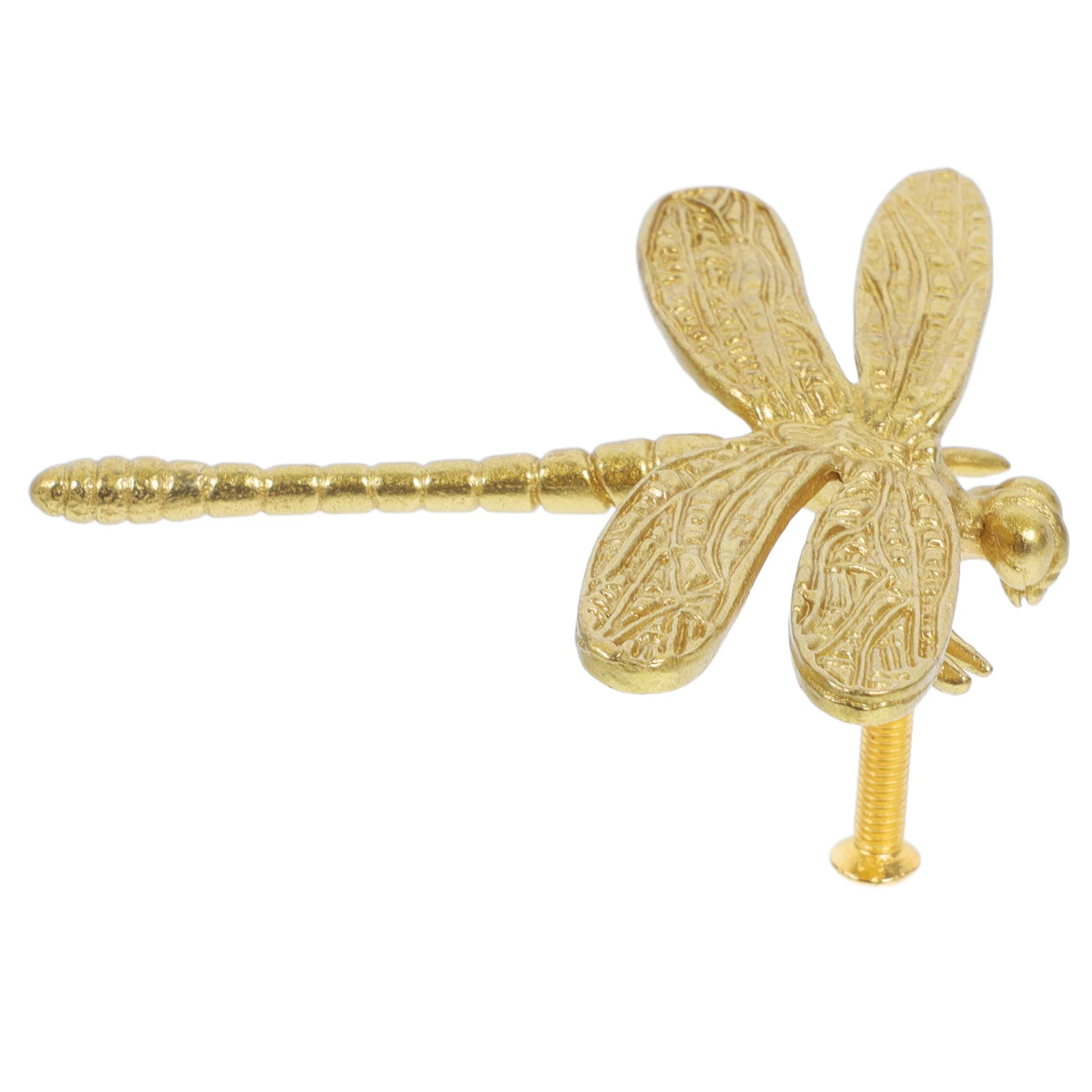 

1 Set Of Brass Drawer Pulls Dragonfly Animal Cabinet Knobs Metal Handles For Dresser Furniture Decorative Hardware Upgrade Home