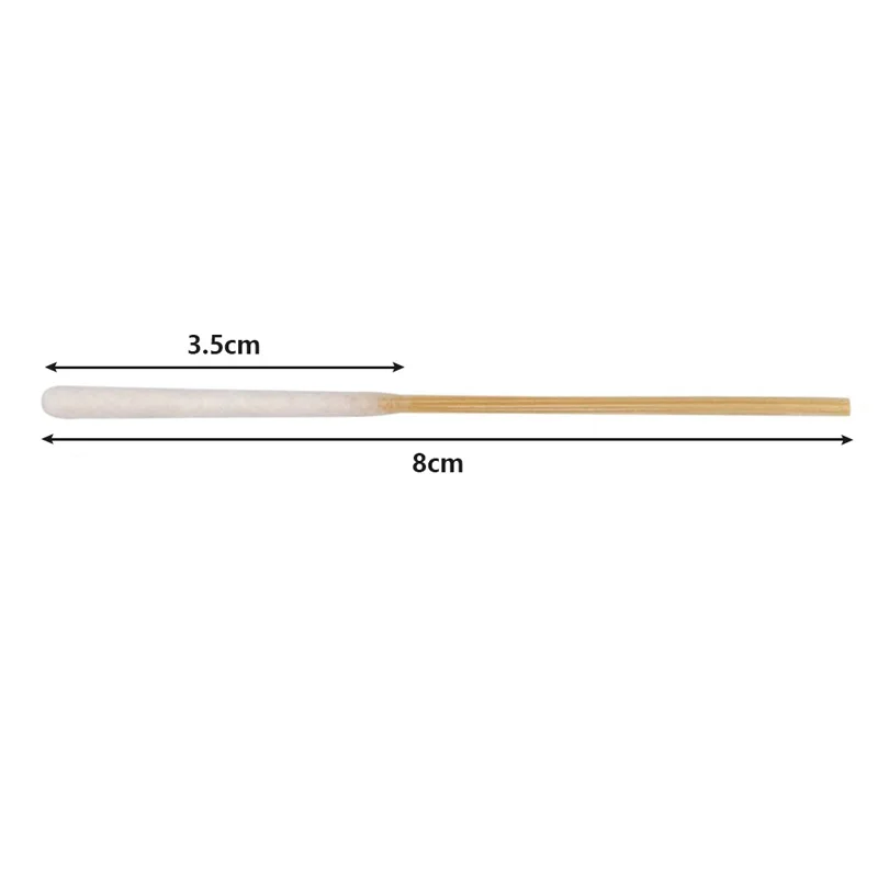 30/60 قطعة المتاح مسحات القطن الصغيرة المدببة 8 سنتيمتر وأشار خشبية واحدة نهاية تنظيف مسحات المسواك مستحضرات التجميل الحاجب مسحات