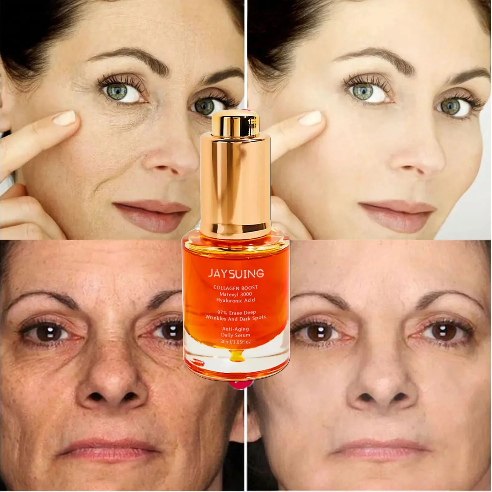 Collageen Rimpel Remover Gezicht Serum Verstevigende Lift Anti Aging Vervagen Fijne Lijntjes Whitening Fleuren Hydraterende Huidverzorging Cosmetica