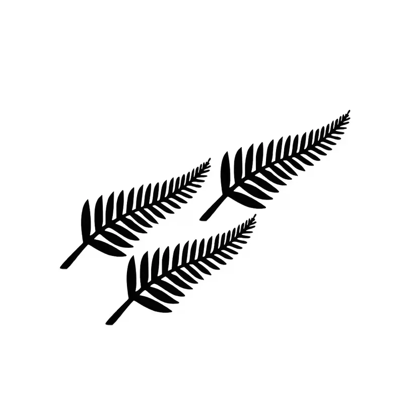 New Zealand Fern Plant Vinyl Graphic Car Truck Windows Decor Decal Sticker, Die Cut Vinyl Decal for Windows, Cars, Trucks, Tool