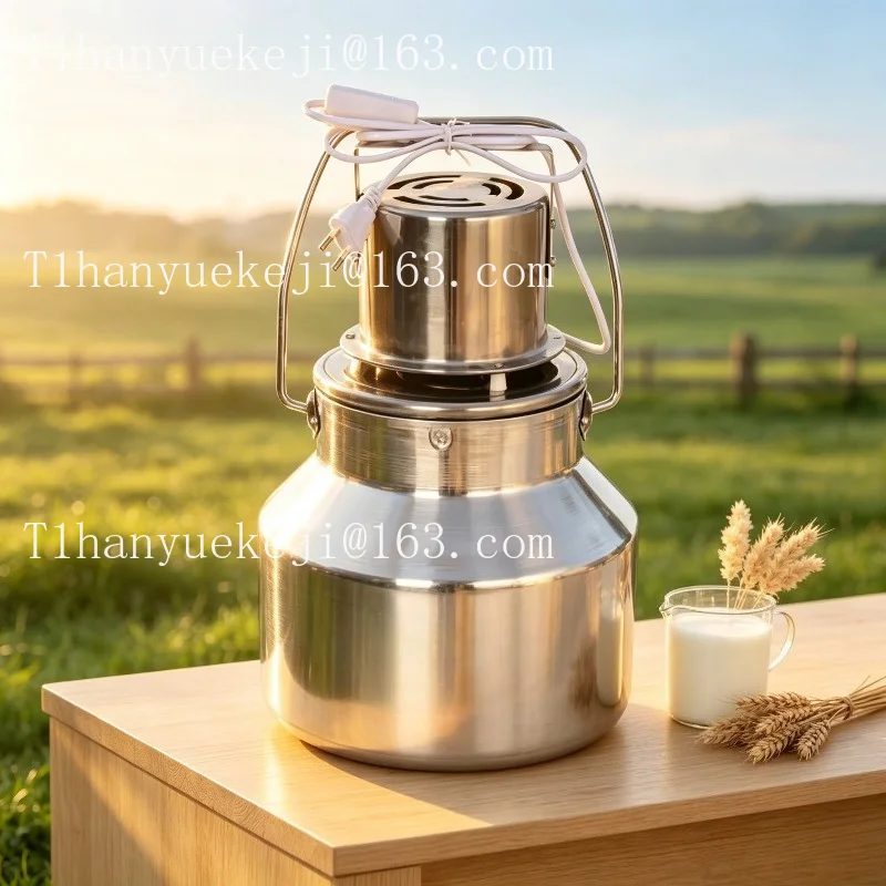 Electric Milk Separator Machine, 304 Stainless Steel Centrifugal Skimmer for Goat/Cow Milk, Home & Farm UseFactory direct sale
