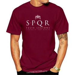 Męskie ubrania nowy prezent dla koszulki w stylu Boyfriend SPQR Roman Empire koszulka wojskowa mężczyźni list drukuj ponadgabarytowych T Shirt Classic Cas