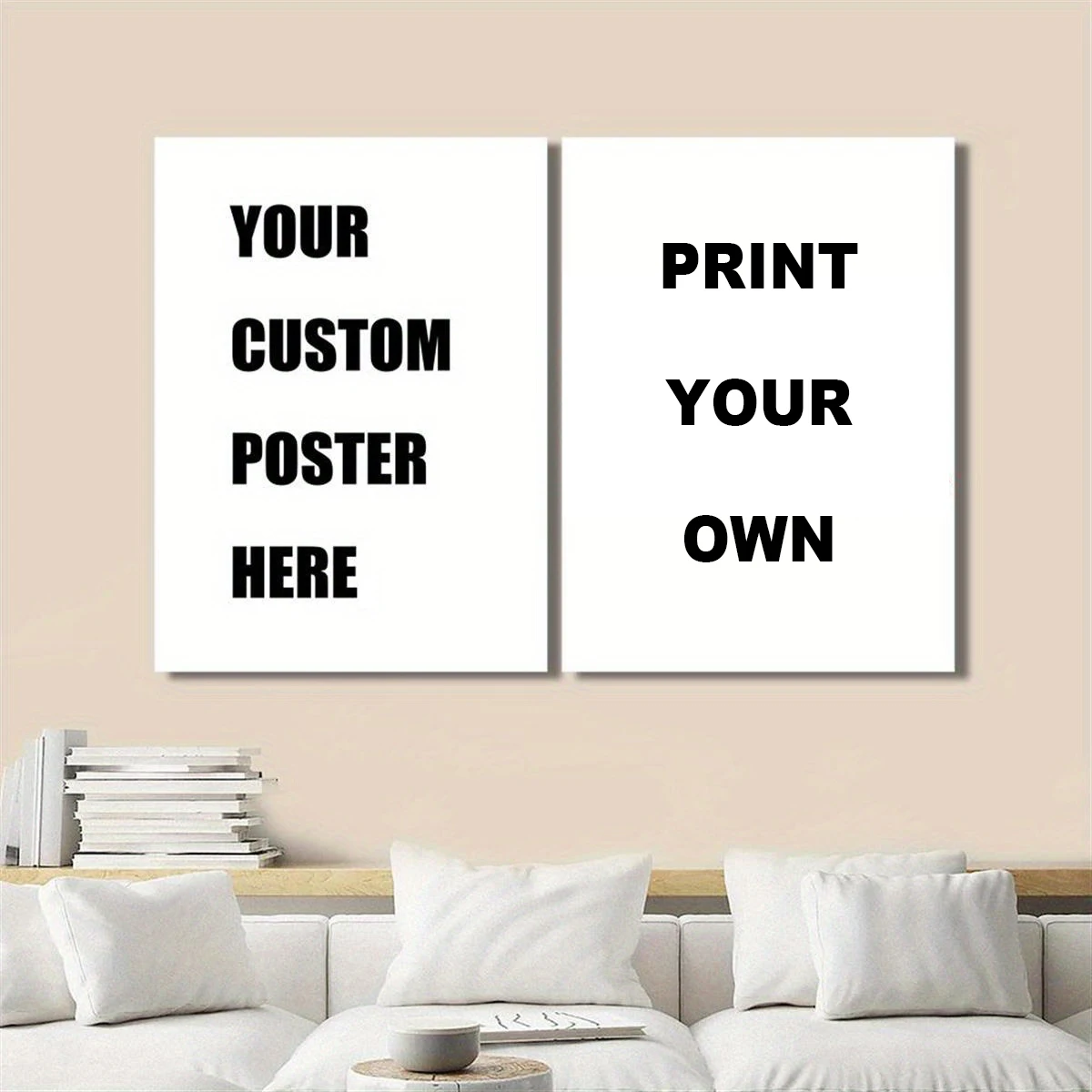 2 Stück/Set individueller Leinwanddruck, personalisiertes Foto, geeignet für Familienleben, Haustiere, Landschaft, Paar, Hochzeiten, Heimdekoration, Poster, Geschenke