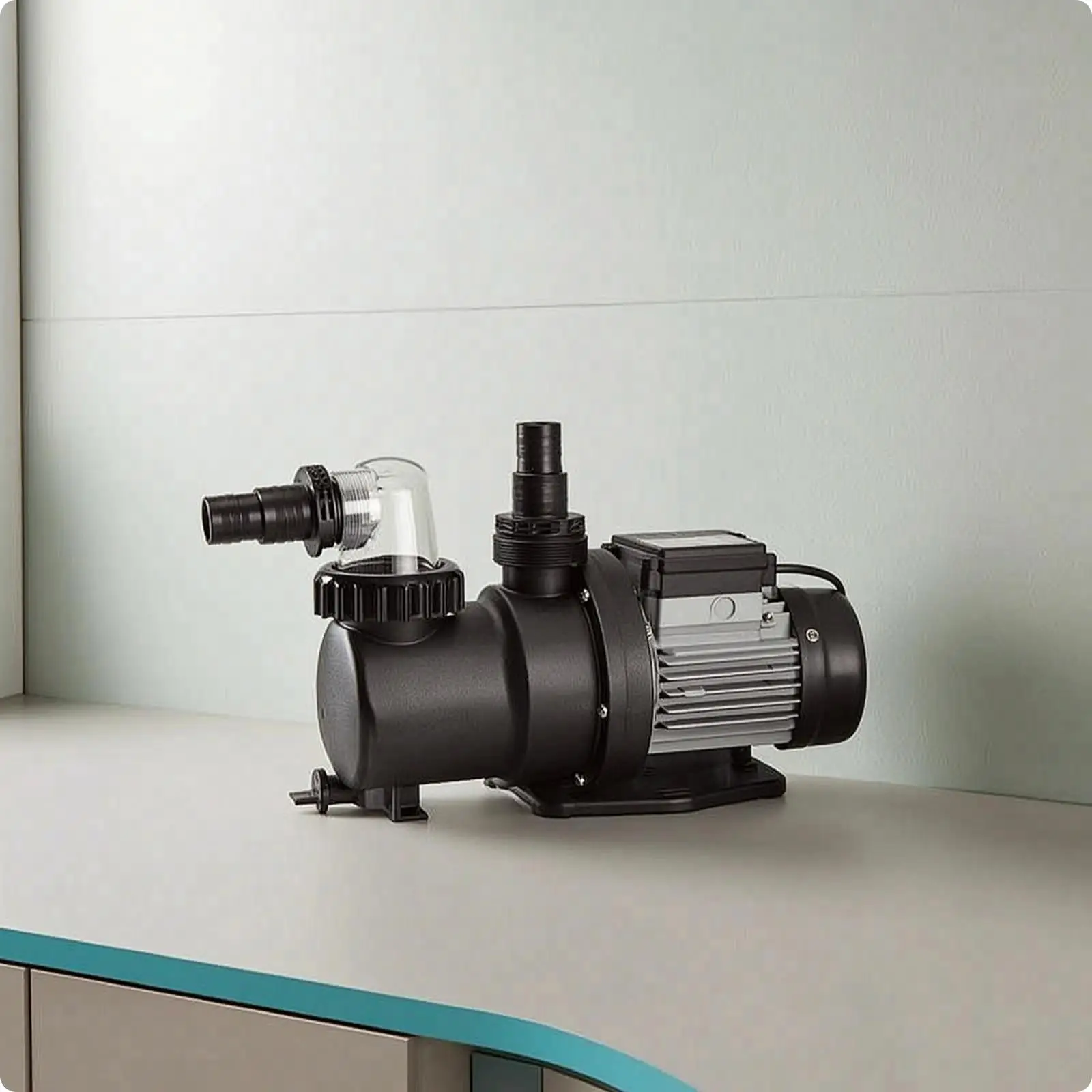 Above Ground Swimming Pool Pump 1HP Self Priming Water Pump 9.5m3/h 115V High Flow Iron Pool Filter Pump