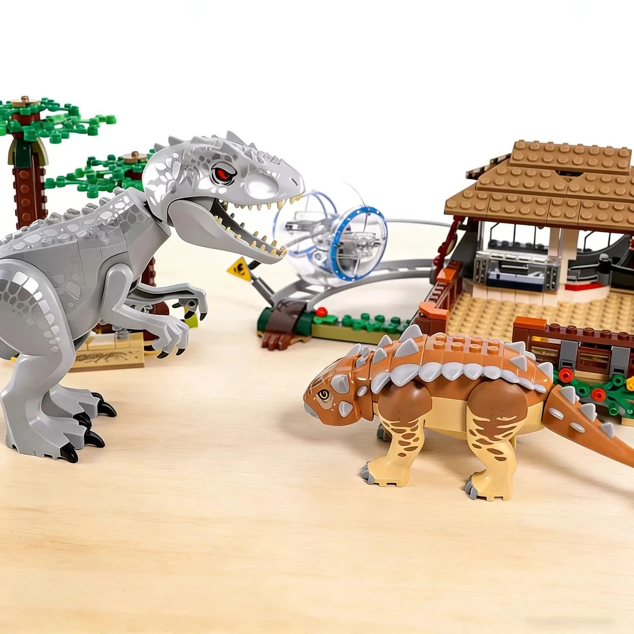 Bloques de Construcción de la Serie de Películas de Dinosaurios 75941, Indominus Rex vs. Ankylosaurus, Juguetes del Parque Jurásico, Regalos de Ensamblaje