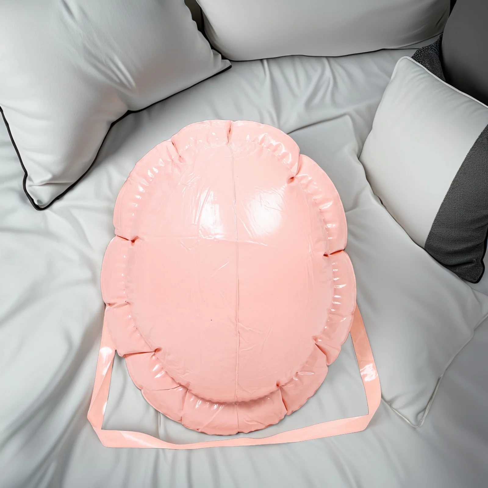 

Поддельный живот для Хэллоуина, косплей, надувной Санта-Клаус, имитация беременности, театральный костюм, реквизит, унисекс, портативный, удобный ПВХ