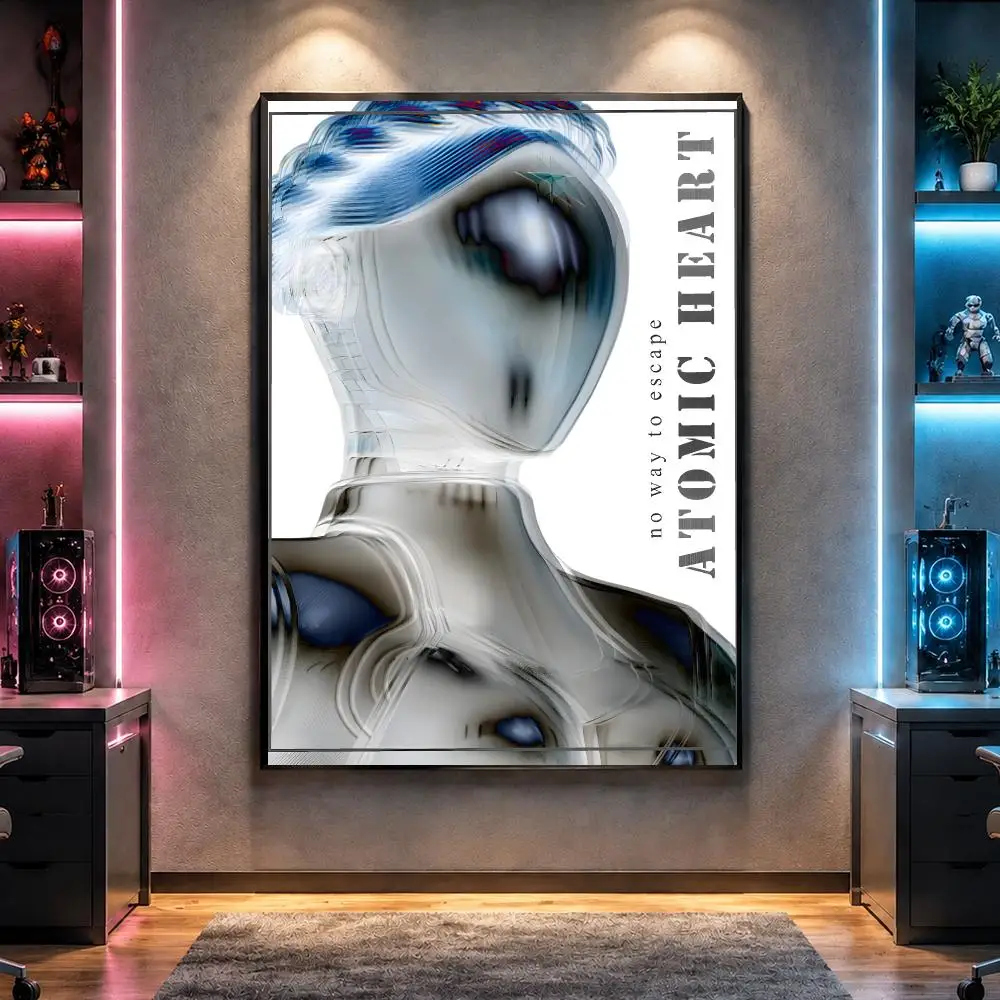 Game A-Atomic Heart Poster Wall Art Bedroom Living Room Dorm Bar Cafe Gym Studio Home Decor Gifts