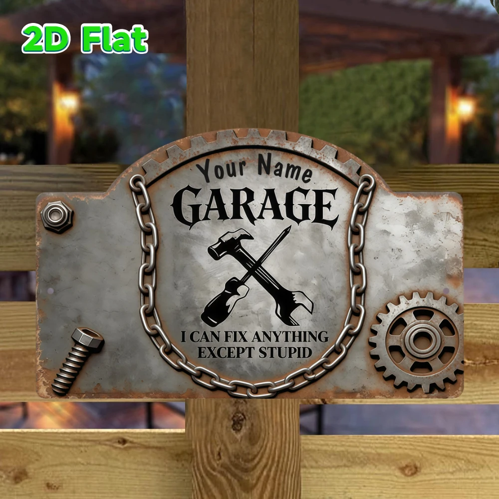 Custom Name Vintage Gear Garag - Workshop Tools Name review and price
