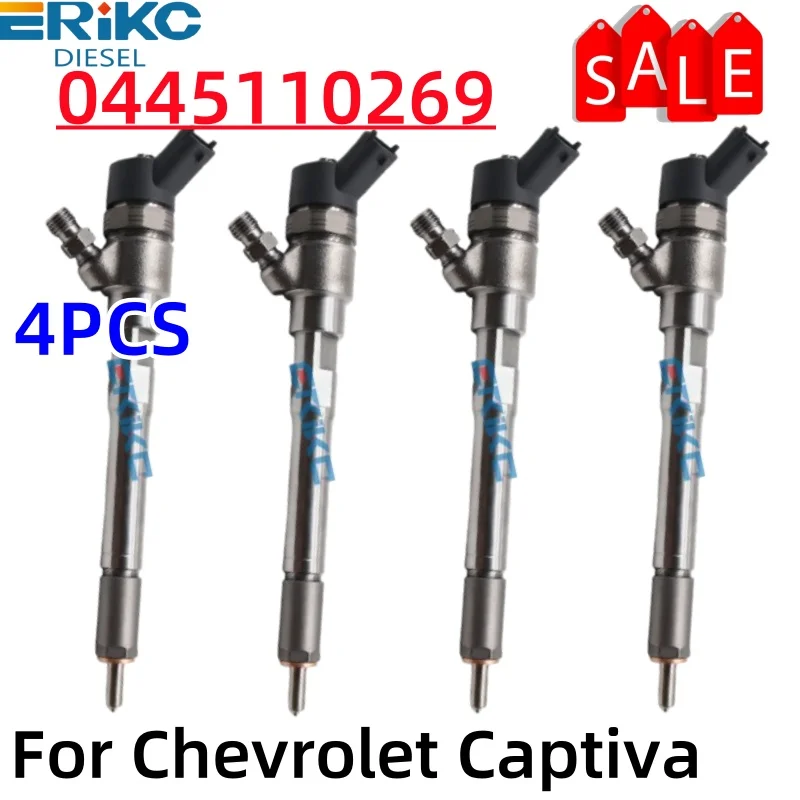 4PCS 0445110269 Fuel Injector Parts 0445110270 Diesel Injection OEM Number 0986435153 For Bosch Injector 0445 110 269