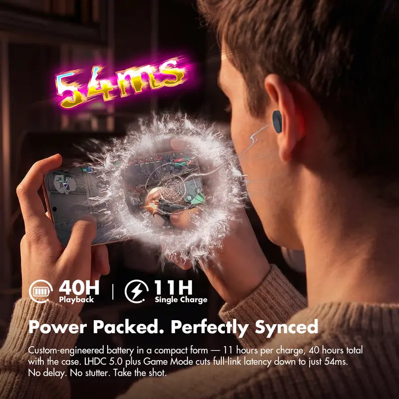Roseselsa Ceramics Ultra Wireless Earbuds 50db Hybrid Anc Hifi thumbnail 3