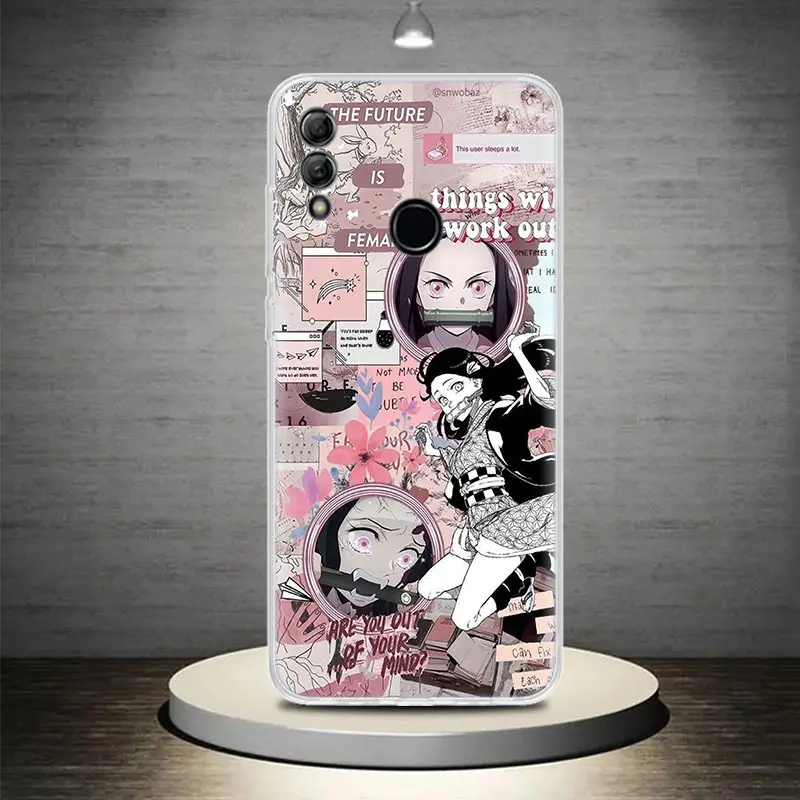 Demon Slayer Anime Kimetsu No Yaiba Phone Case Capa For Huawei Honor 9 10 Lite 9X 8X 8A 8S Y5 Y6 Y7 Y9 P Smart Z 2019 1020i Patt