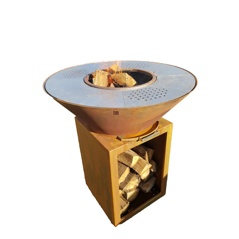 

Rusty Corten Steel Fire Pit Manufacture Brazier Outdoor Heater Corten Steel
