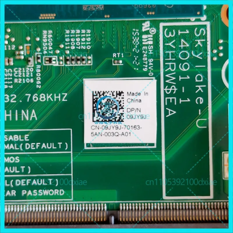

Для материнской платы Dell Inspiron 20 3059 3459 3263 9JY9J 14091-1