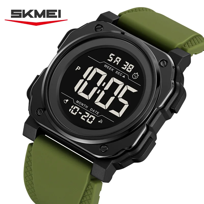 

SKMEI спортивные цифровые часы с большим циферблатом Chrono для мужчин и женщин, модные Chrono, будильник обратного отсчета, электроника, наручные часы reloj hombre