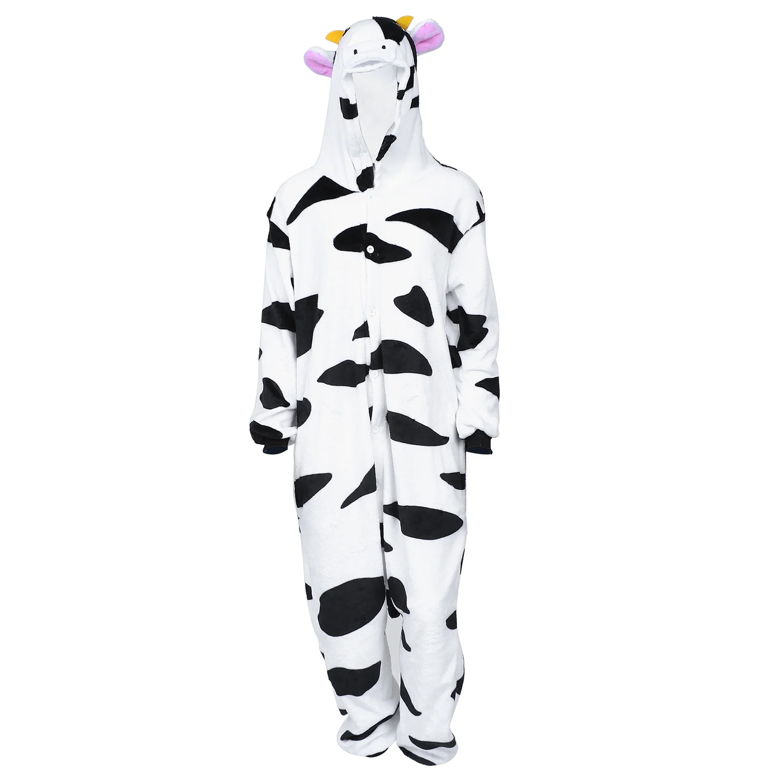 1Pcs Cartoon Flanell Pyjama Kostüm Unisex Warme Nachtwäsche Komfortable Homewear Herbst Winter Outfit Flanell Pyjamas