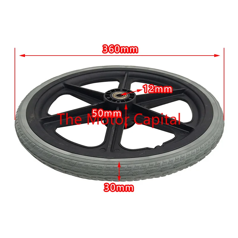 Wheelchair Accessories Rear  Tire 16 Inch 16x1.75 Solid     Large  Pneumatic  General