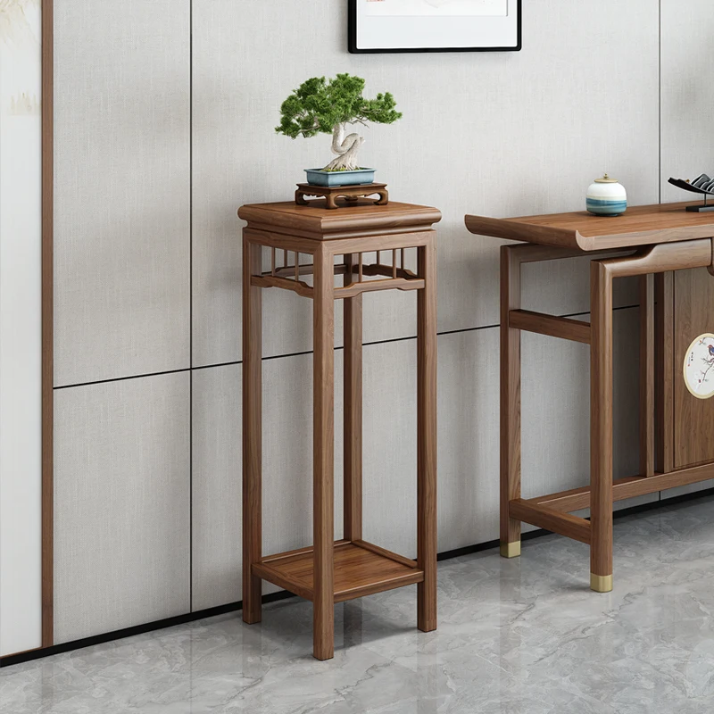New Chinese-style entrance table Chinese-style solid wood simple table supply plan light luxury home