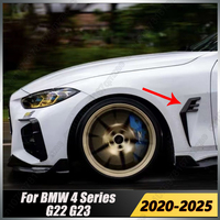Gloss Black Car Side Fender Intake Vent Trim Splitters Wing For BMW 4 Series G22 G23 2-Door 2020-2025 Front Air Flow Cover