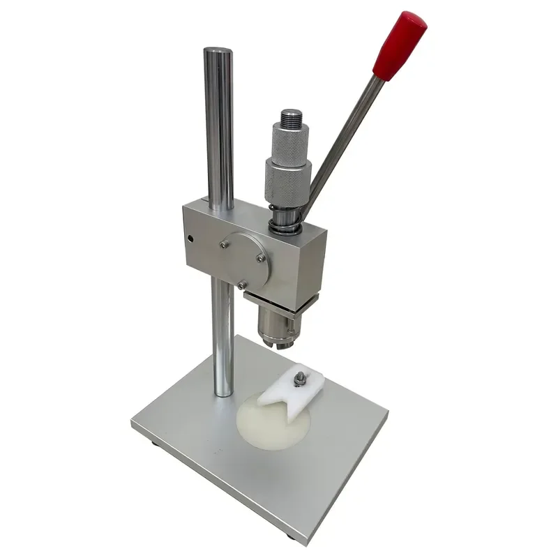 Desktop Manual Pneumatic Aluminum-plastic Cap Liquid Bottle Small Bottle Capping Machine Pressing Glass Sealing Machine Lid