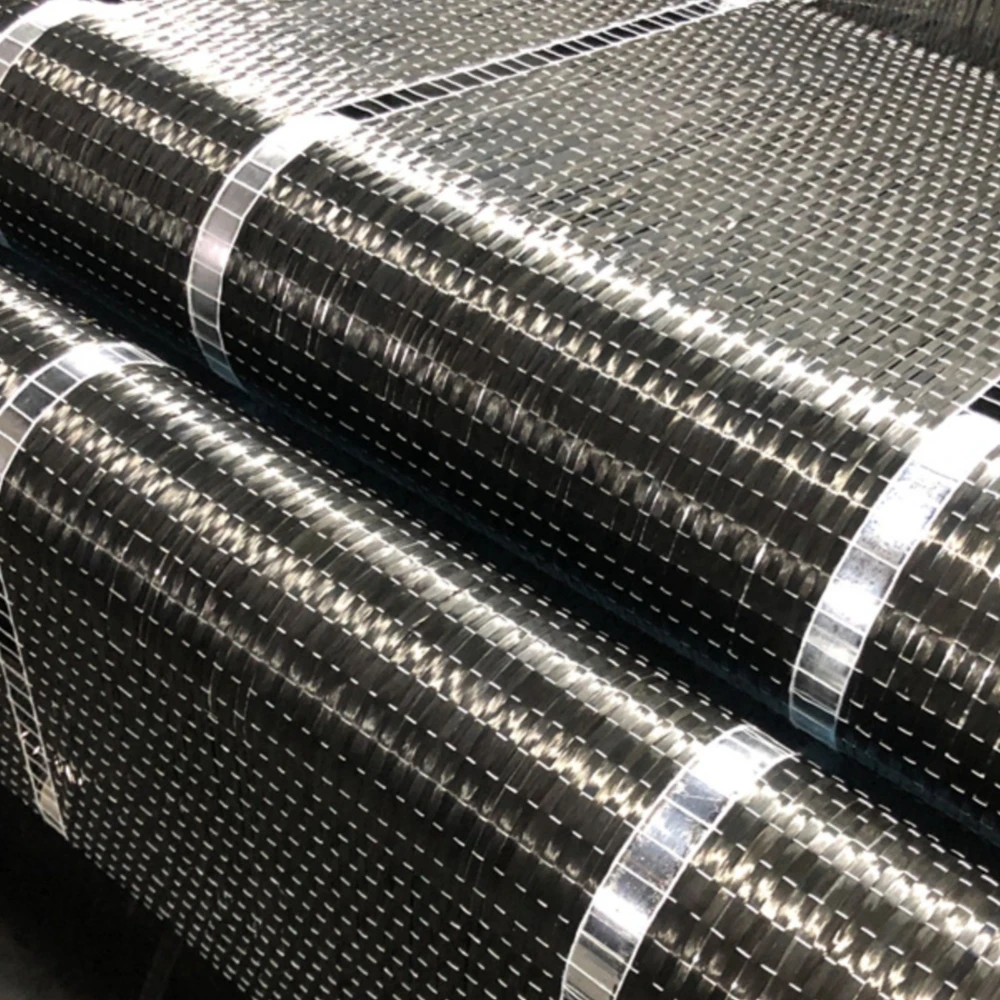 12k 200g UD Carbon Fiber Fabric Unidirectional cloth For Building And Bridge construction and repair