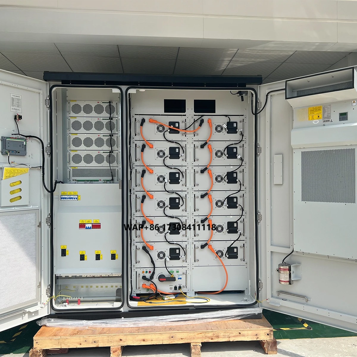 400Vac Output Off Grid Solar Storage 215kwh Battery with 50kw Hybrid Inverter