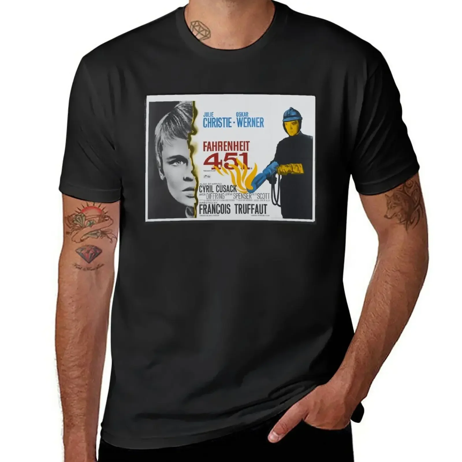 Fahrenheit 451 vintage T-Shirt customizeds Blouse heavy weight t shirts for men