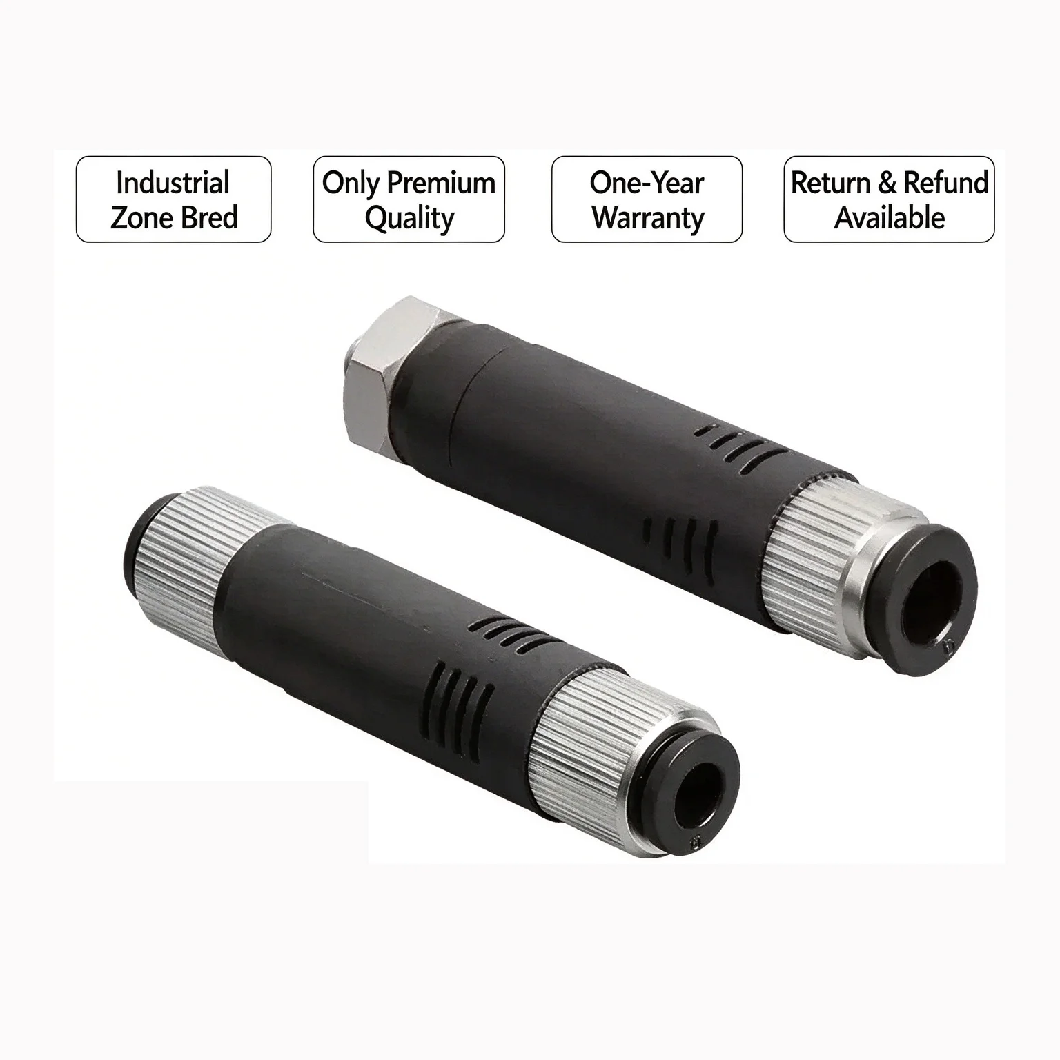Precision Vacuum Generator Straight Intermediate Exhaust Quick Connector VML/VMD 1/8 Thread Fits for 4-6-8mm Tubes