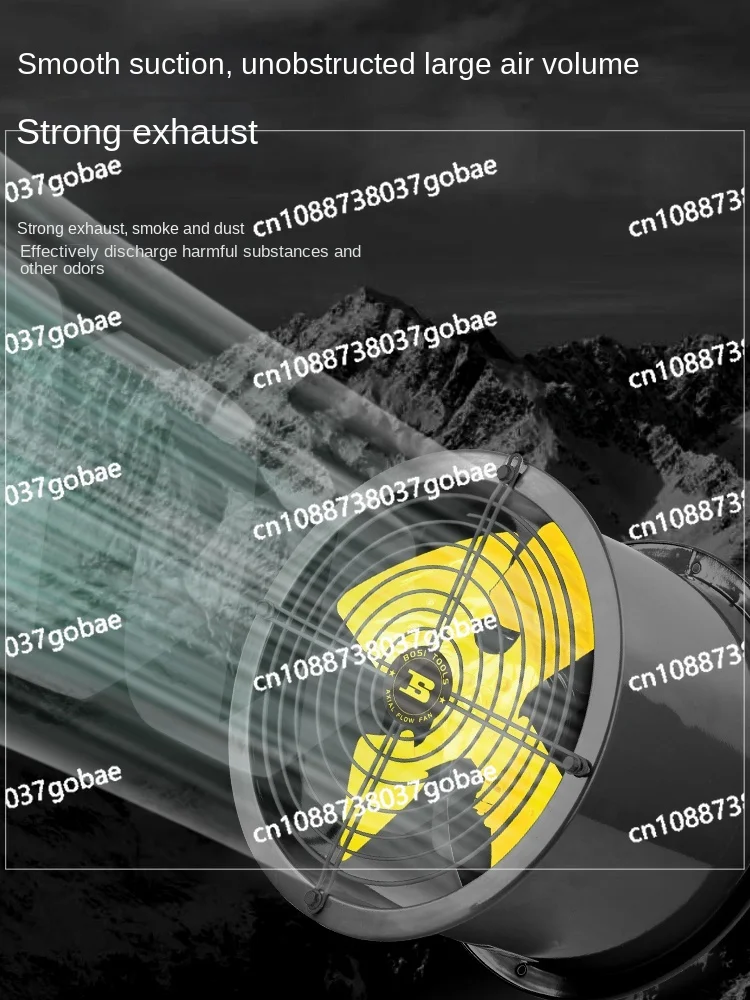 Wyj Kitchen 220V Position Pipeline Industrial Exhaust Fan 380V Strong Ventilating Fan