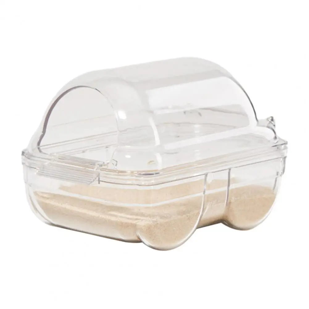 Pet Hamsters Bathroom Transparent Car Shape Hamster Toilet Cage with Anti-splash Design for Guinea Pig Sand Bath Box for Small