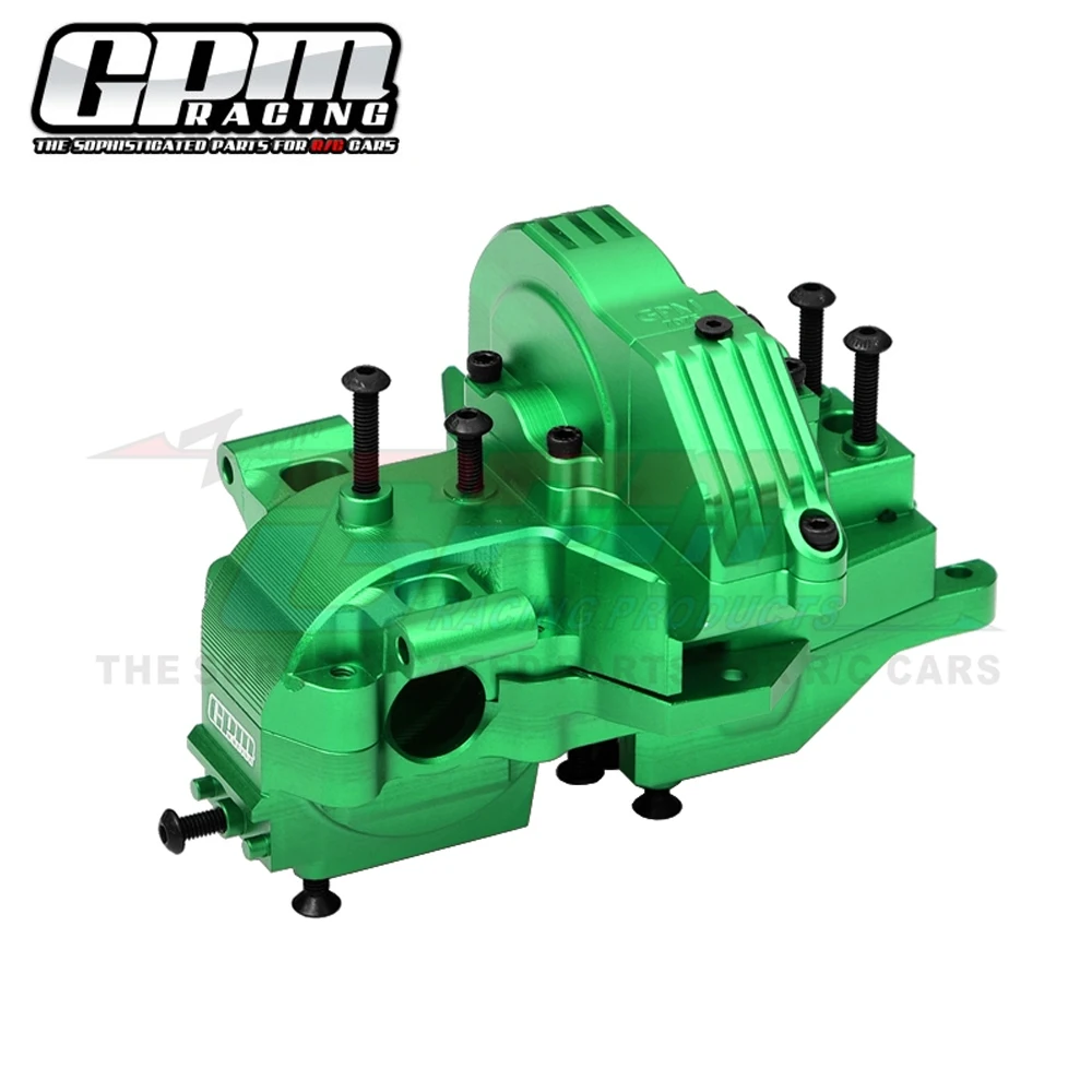 GPM for Traxxas 1/8 MAXX SLASH 6S 1/10 MAXX 2.0 4S RC Car Metal Rear Differential Case Housing Bulkhead + Gear Cover 8928 + 8987