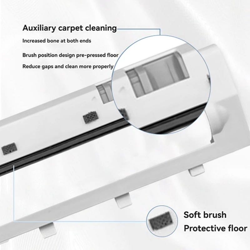 MAKE メインブラシカバー Roborock-Qrevo-Curv---P20-Pro-掃除機部品-ローラーブラシカバー