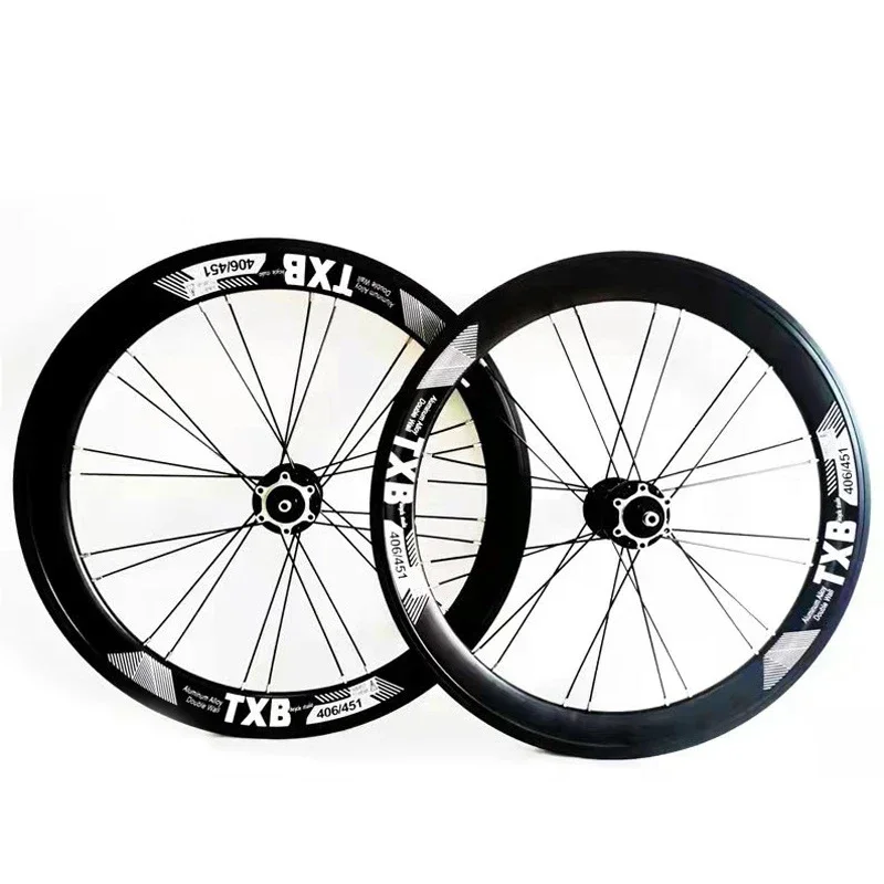 Txb High Rim Folding Bike 8/9/10/11Speed Wheelset 20 Inch 406 451 Disc V Brake Folding Bike Bicycle Wheels